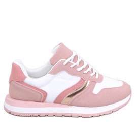 Carthy Pink damsneakers vit