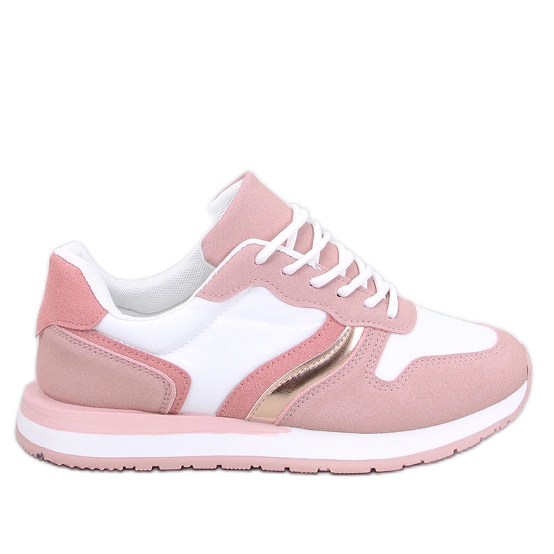Carthy Pink damsneakers vit