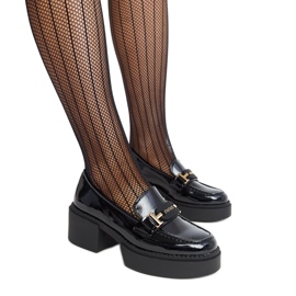 Vinceza svarta högklackade högklackade skor