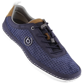 Bekväma herrsportslip-on skor Bugatti NN153246 blå