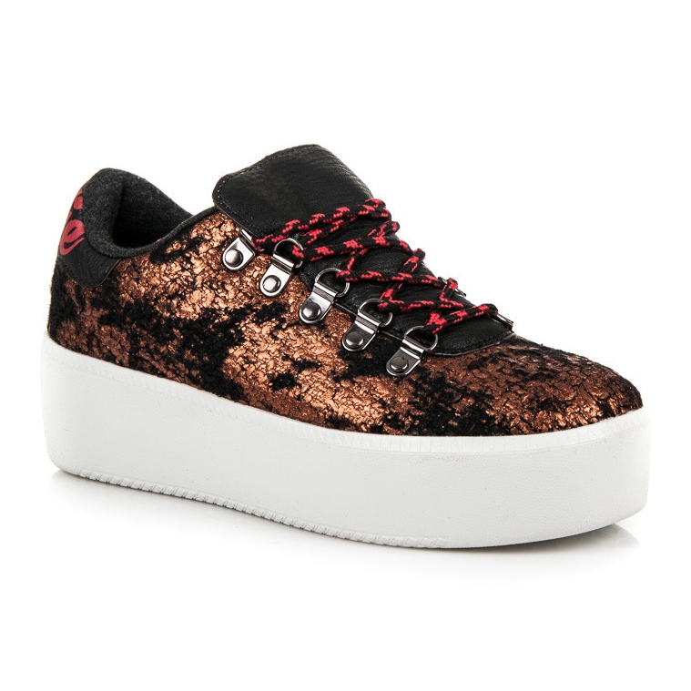 Kylie Snygga Sneakers På Plattformen brun