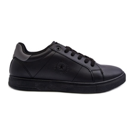Låga sneakers för män Eco Leather Big Star NN174284 Svart