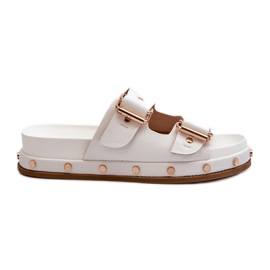 Flipflops för kvinnor på Big Star Platform NN274081 White vit