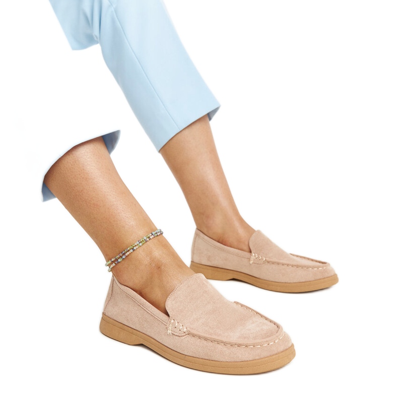 Beige mockaskor från Rumay