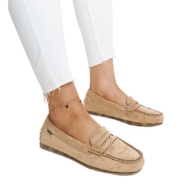 Nafisah loafers i brun mocka