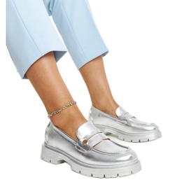 Silver eko lädermockasiner Mladenka