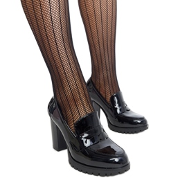 Svarta patentpumps med högklackat Licoletta