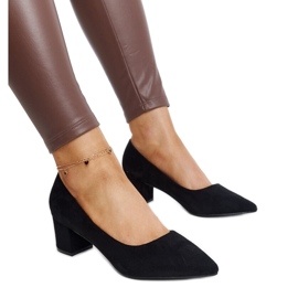 Svarta Araxi högklackade pumps