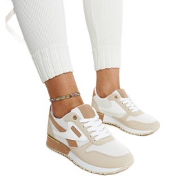Beige platåsneakers Rosilda