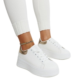 Vita Ottavia plattformssportskor