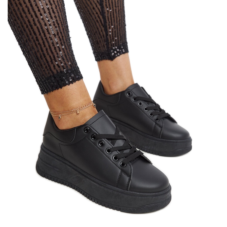 Svarta Ottavia plattformssportskor