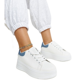 Vita Ottavia plattformssportskor