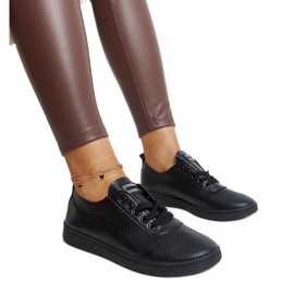 Svarta Yusra eco-läder sneakers