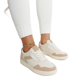 Beige sneakers med glitter Juwan