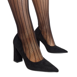 Svarta Leea pumps med hög klack