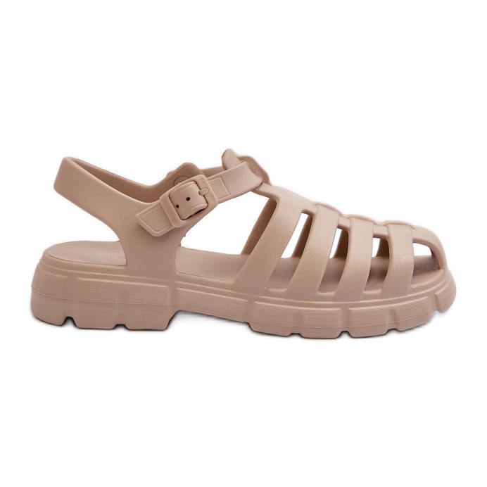 Romerska skumsandaler för kvinnor Beige Gasaria