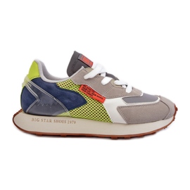 Herrsportsneakers Memory Foam System Big Star NN174344 Grå