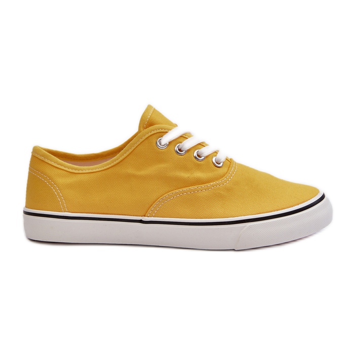 Klassiska Gula Sneakers Dam Sneakers Olvali