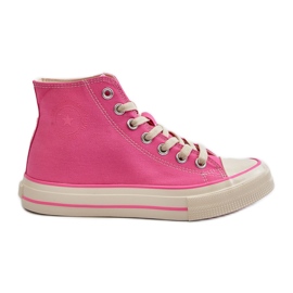 Big Star Höga Sneakers för kvinnor NN274282 Rosa