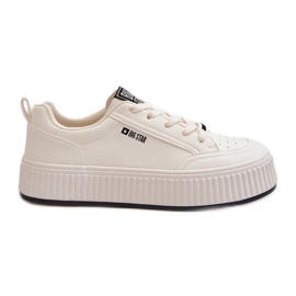 Platformsneakers dam Big Star NN274254 Vit
