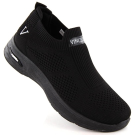 Svarta slip-on sportskor för kvinnor Vinceza 13592