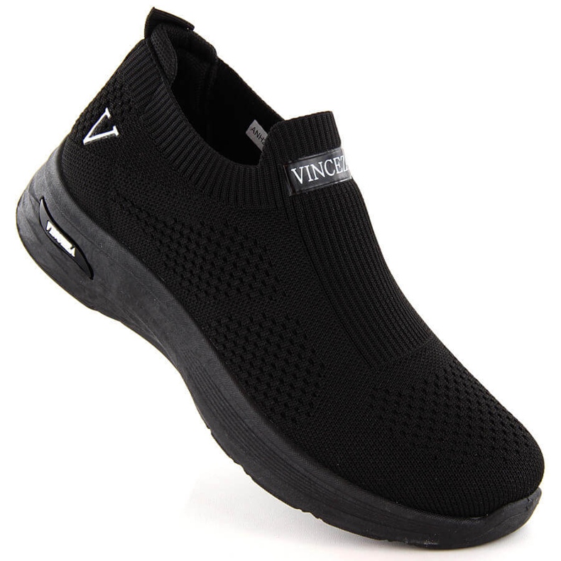 Svarta slip-on sportskor för kvinnor Vinceza 13592