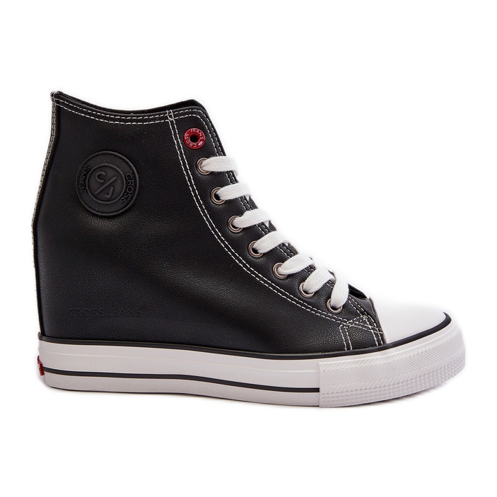 Wedge Sneakers för kvinnor Cross Jeans NN2R4005 Svart