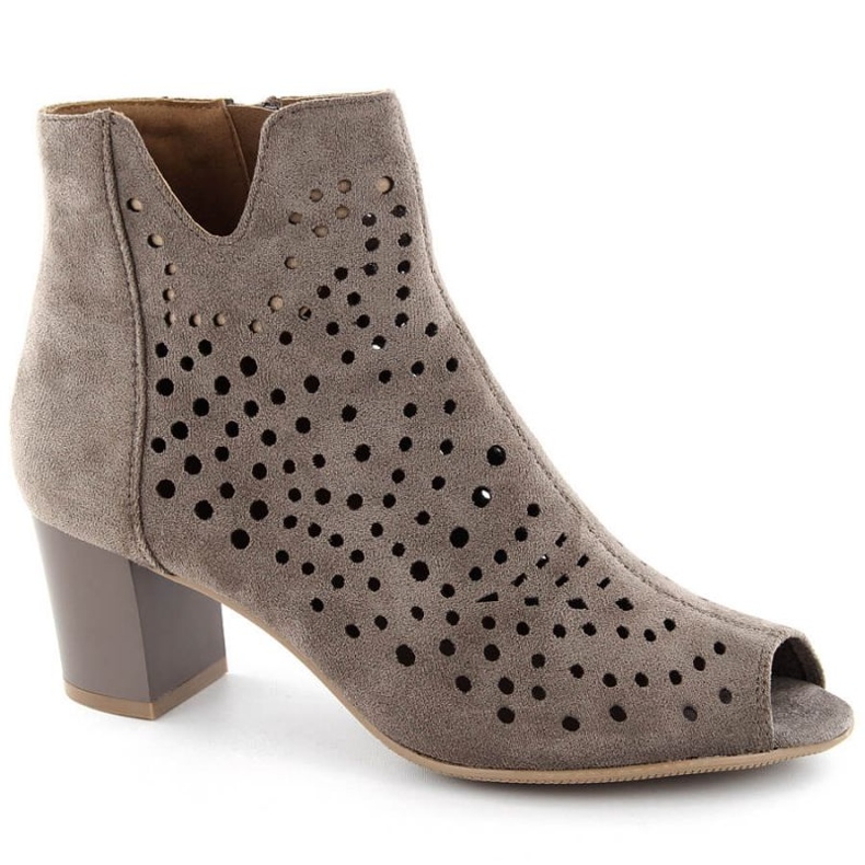 Jezzi W JEZ429B stövlar i mocka, bruna