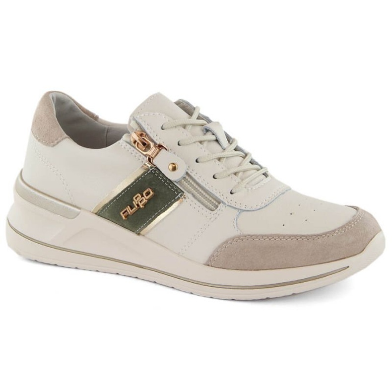 Filippo W PAW522A sportskor i läder, beige