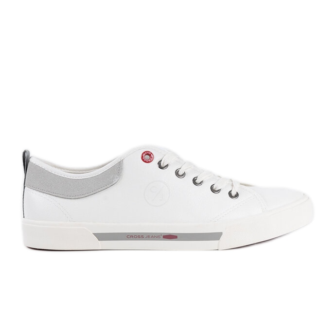 Vita Cross Jeans sneakers för män
