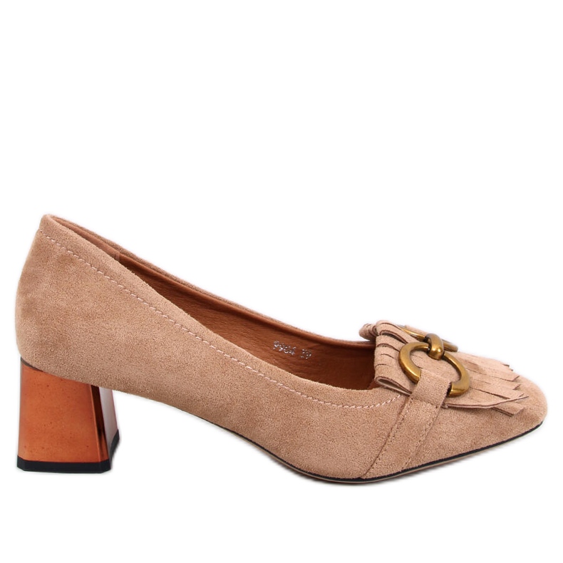 Weinn Beige pumps i koppar