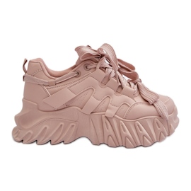 Sneakers för kvinnor på en tjock sula, rosa Ellerai