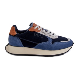 Herrsneakers Memory Foam System Big Star NN174356 Marinblå