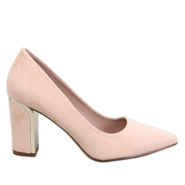 Lucrezia Beige pumps med häl