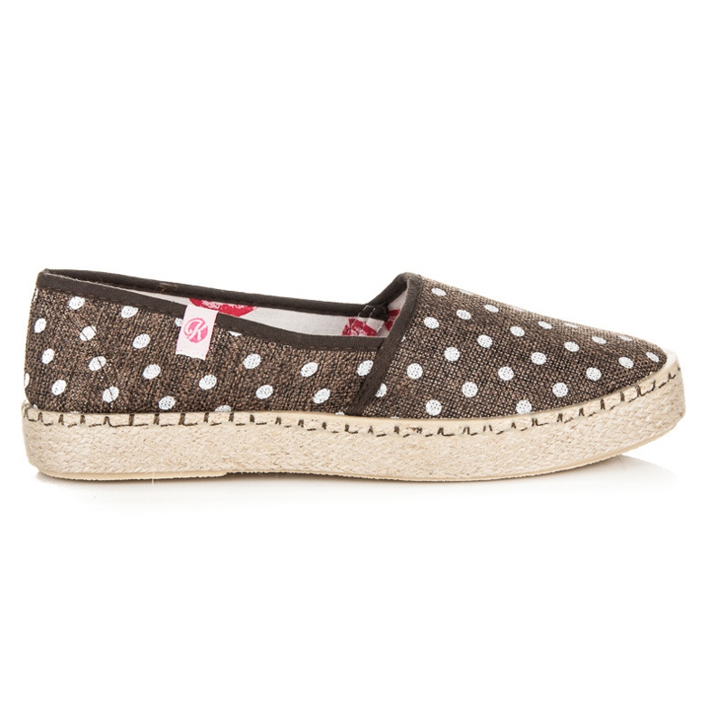 Kylie Espadrillor i prickar brun