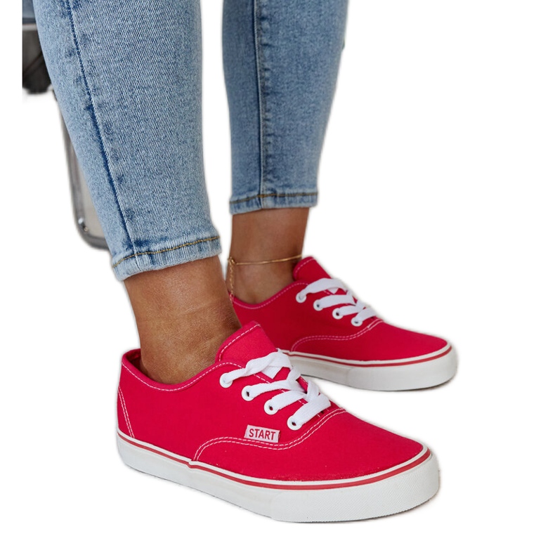 Mörkrosa klassiska Erla sneakers