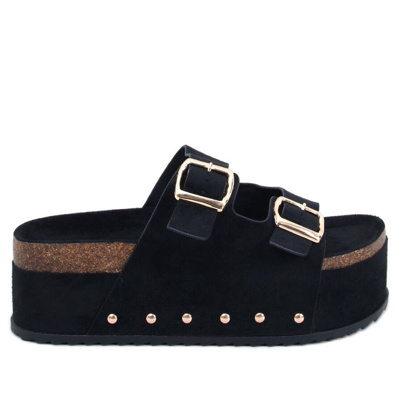 Galzai Svarta plattformskork flip-flops