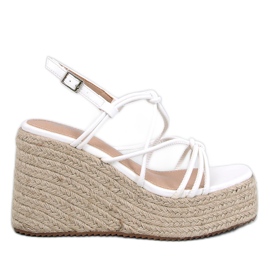 Pascai White espadrillesandaler vit