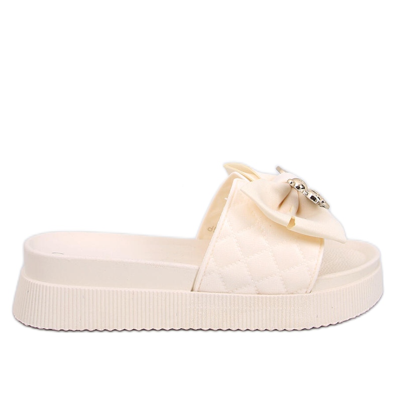 Brandis Beige gyllene nalleflip-flops