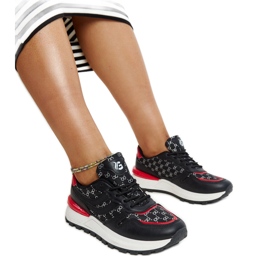 Svarta Sports Sneakers M8857 SVART