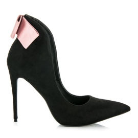 Vices Mockaklackar med rosett svart