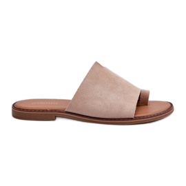 Mockaflip-flops för kvinnor Beige Amite