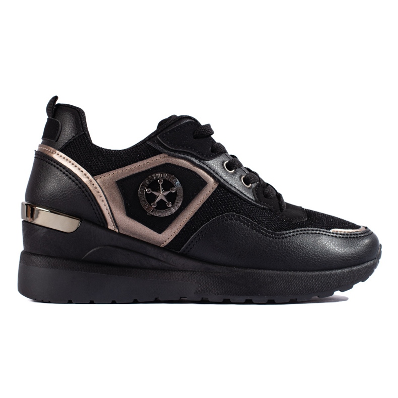 Svarta sportskor för kvinnor