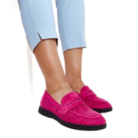 Mörkrosa mockasin från Vinceza