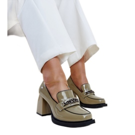 Gröna lackskor med högklackat Vinceza