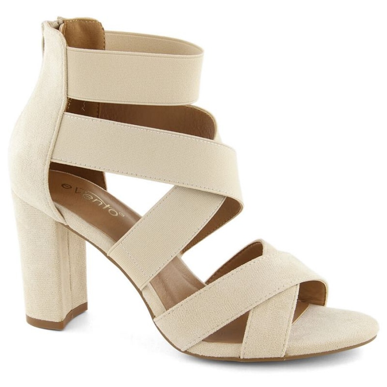 EVento W EVE443B sandaler med klack, beige