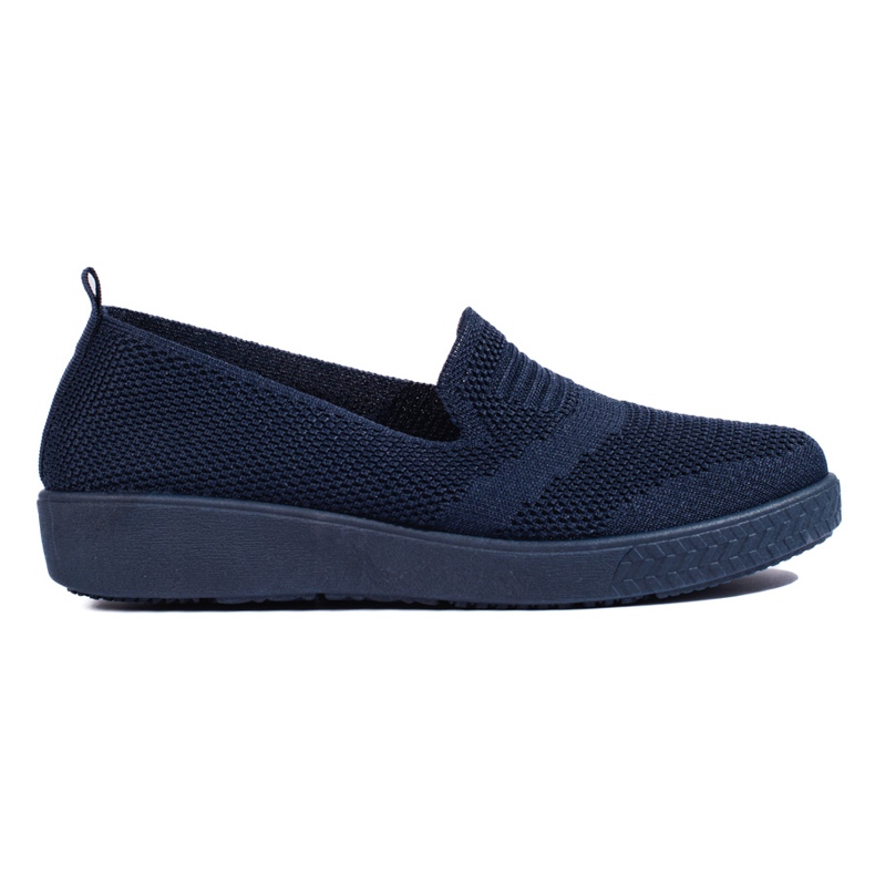 Marinblå slip-on sneakers