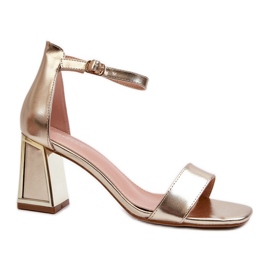 Gold Pholia högklackade sandaler gyllene