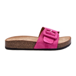 Damflipflops med spänne Eco Mocka Fuchsia Laeltia rosa