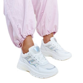 Vita sneakers med tjock sula Matea